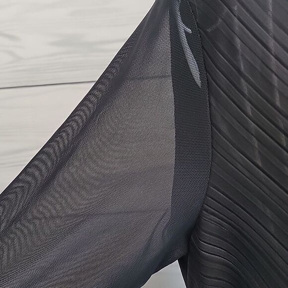 Michael Tyler mesh sleeve casual top in black Size XS - Picture 5 of 12